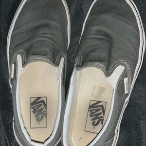 Gray Slip On Vans
